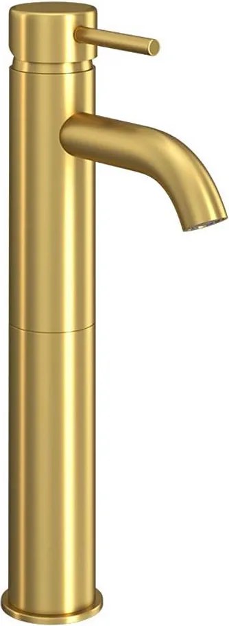 Смесител за мивка DRAGOR 29 см, четкан месинг