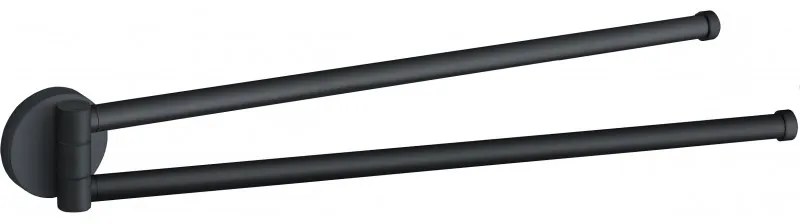 Mexen Remo двоен въртящ се закачалка за кърпи, черен - 70507255-70