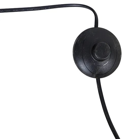 Арочна лампа от стомана с бяла мраморна основа регулируема - XXL