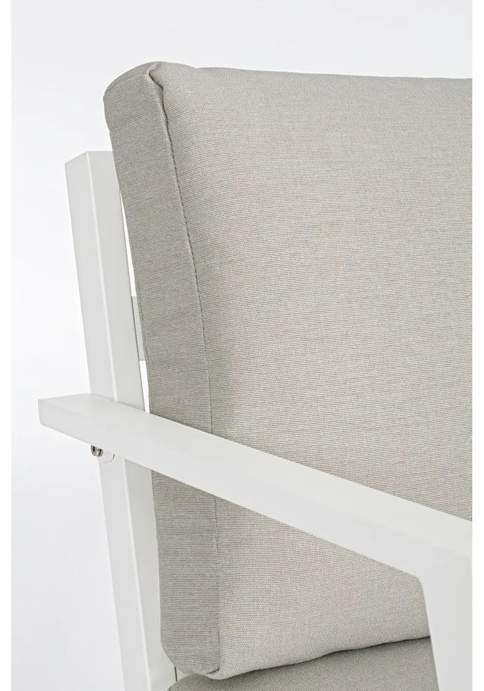 Бял алуминиев градински комплект от за отдих за 4 Harley – Bizzotto