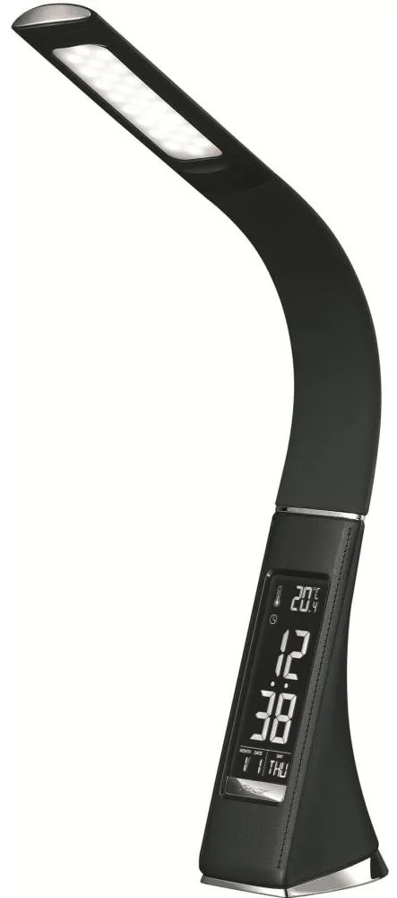 Димируема настолна LED лампа с дисплей LED/10W/5V черна