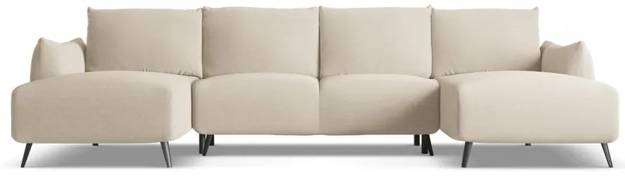 Бежов ъглов диван Malie – Makamii