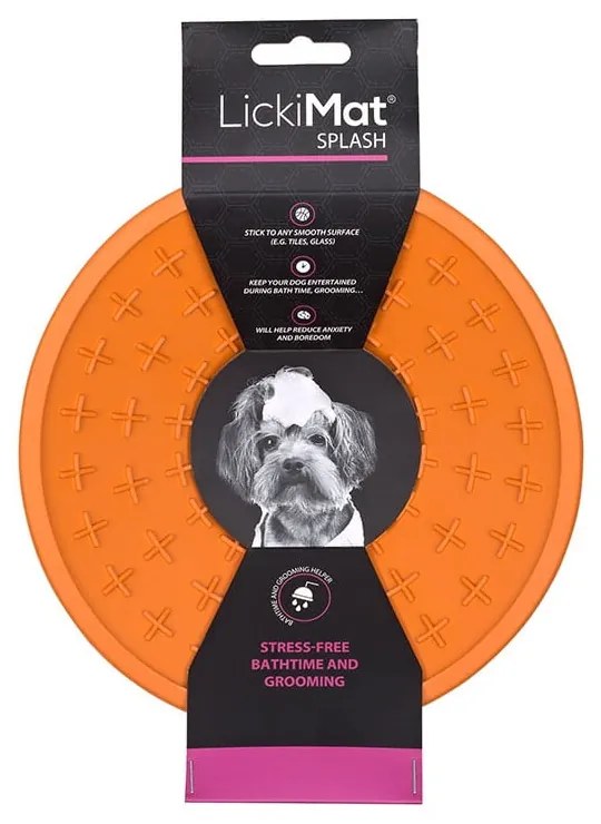 Подложка за облизване за баня Splash Orange - LickiMat
