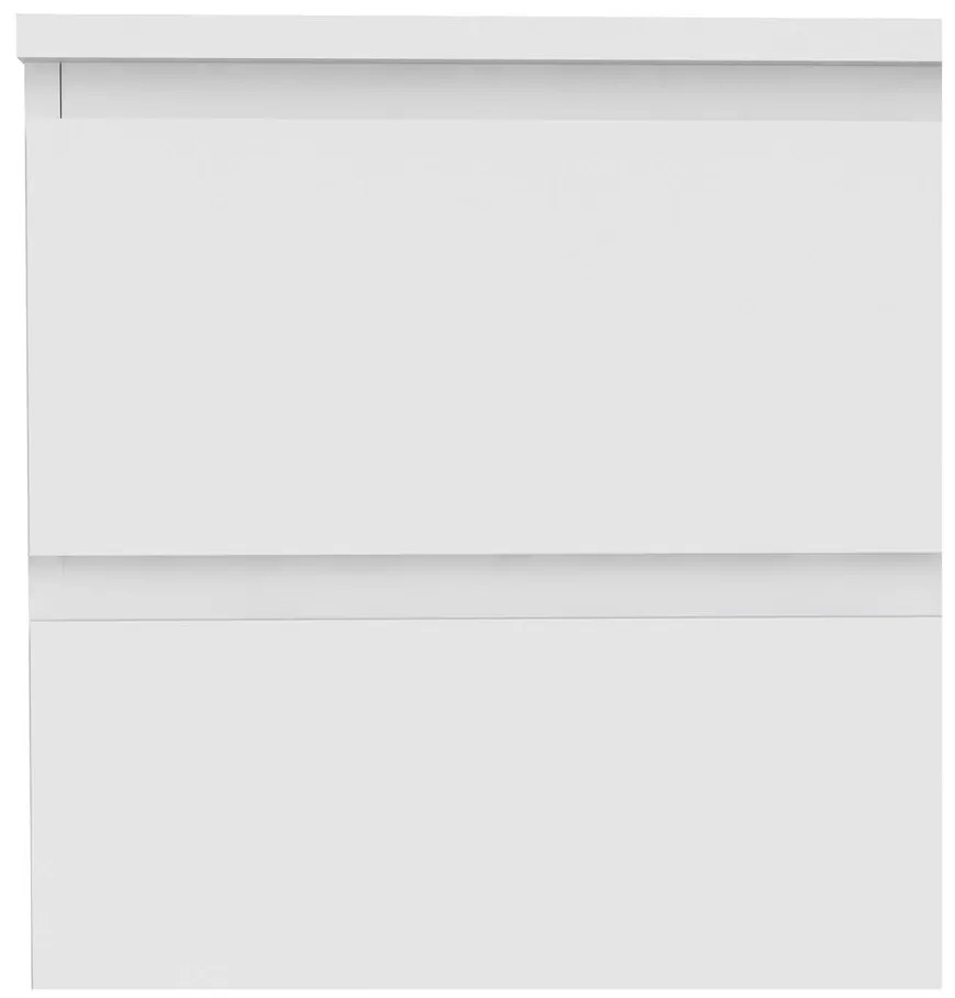 Бял нисък скрин 77x84 cm Nova – Tvilum