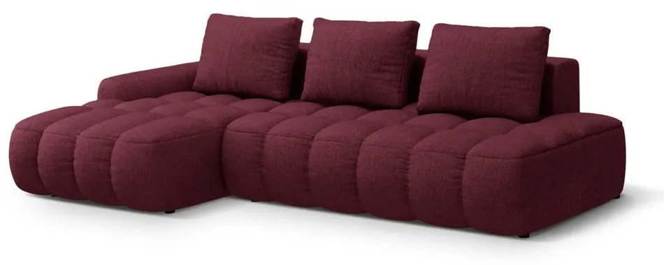 Бордо сгъваем/с място за съхранение ъглов диван (ляв ъгъл) Linz – Cosmopolitan Design