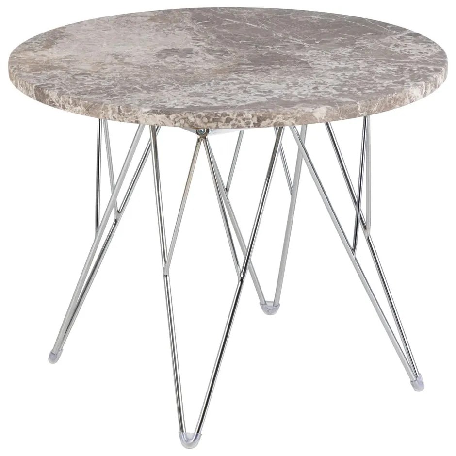 Мраморна кръгла странична масичка ø 55 cm Prunus – Actona