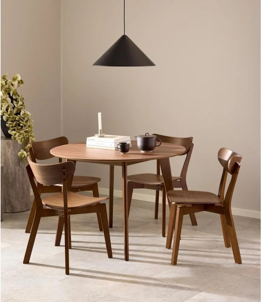 Кафяв трапезен стол Roxby – Actona