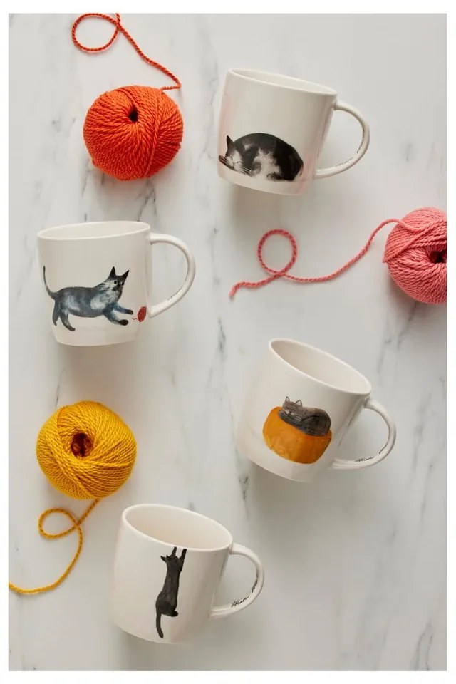 Бяла порцеланова чаша 400 ml Best Feline Friends – Maxwell & Williams