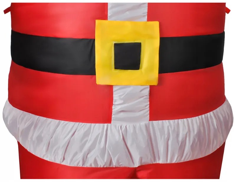 Коледна украса надуваем Дядо Коледа с LED осветление 180 см