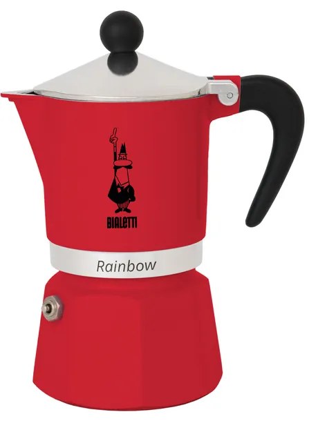 Bialetti - Кафеварка Rainbow Rossa, за 3 кафета