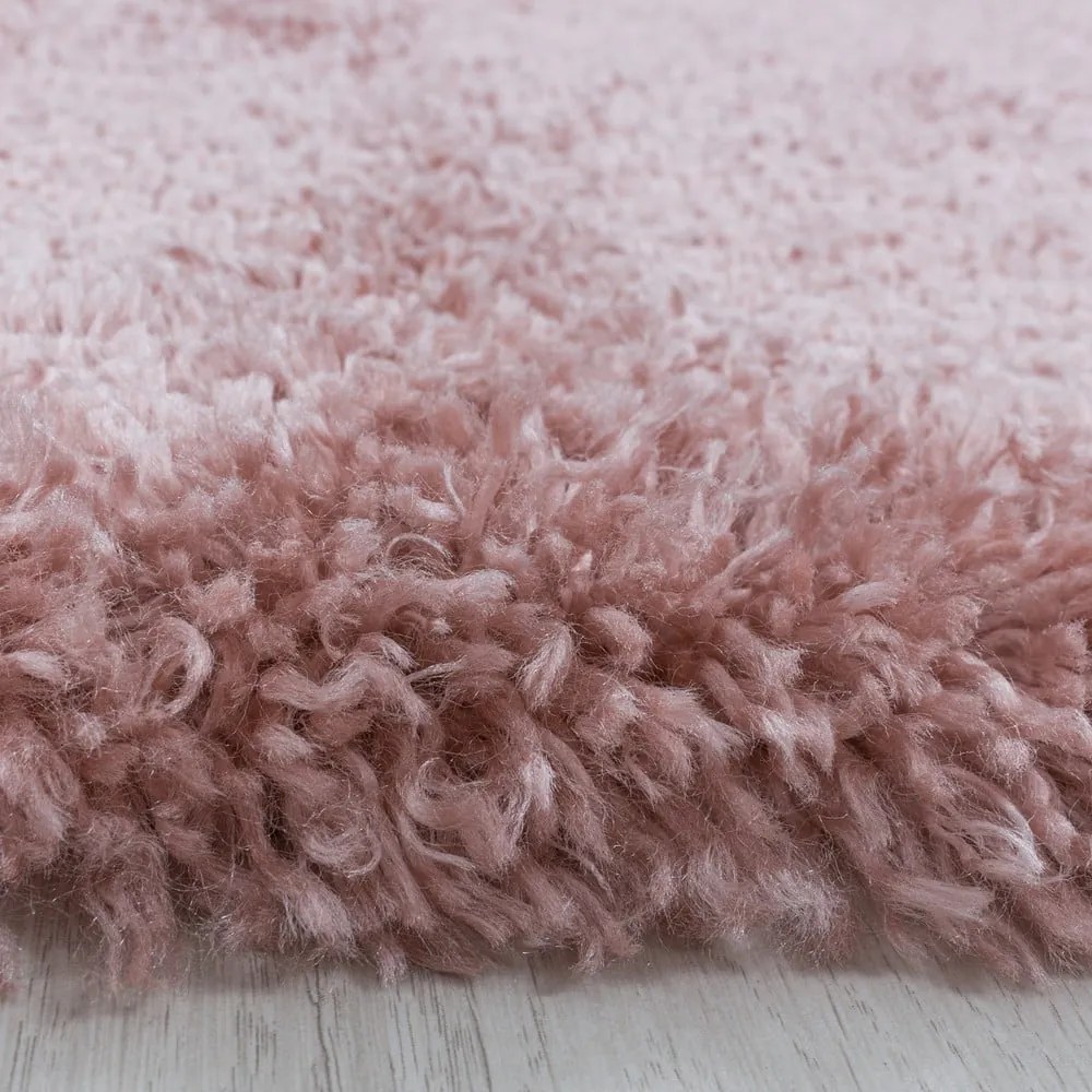 Розов кръгъл килим ø 120 cm Fluffy – Ayyildiz Carpets