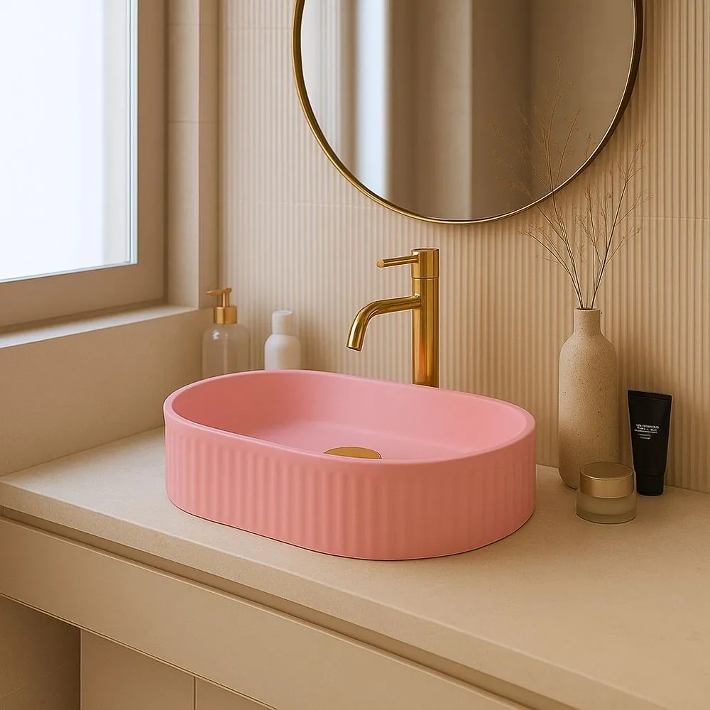 Умивалник за плот Rea Vanda Bubble Gum Matt