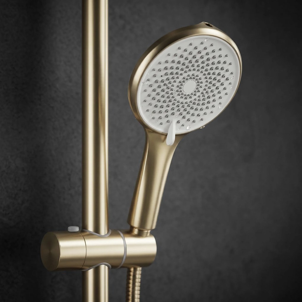 Комплект за душ Rea Rivo Brush Gold