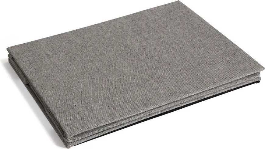 Сива текстилна кутия за съхранение с капак 31x41x22 cm Soft Storage Medium – Bigso