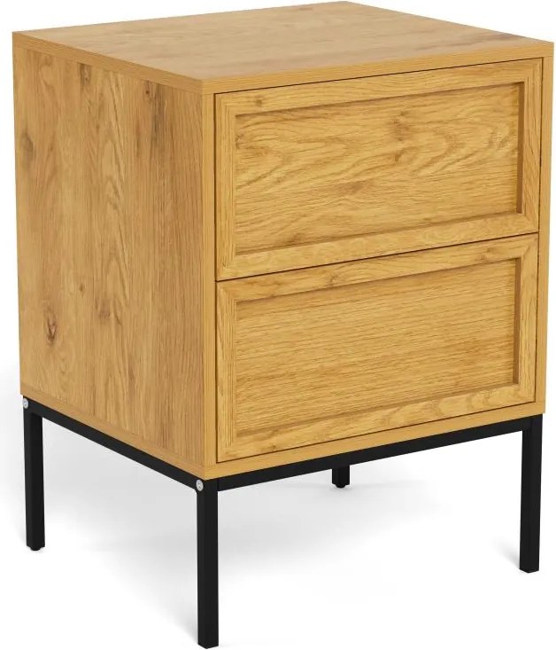 Нощно шкафче ALIN 46x40 cm, светло кафяво