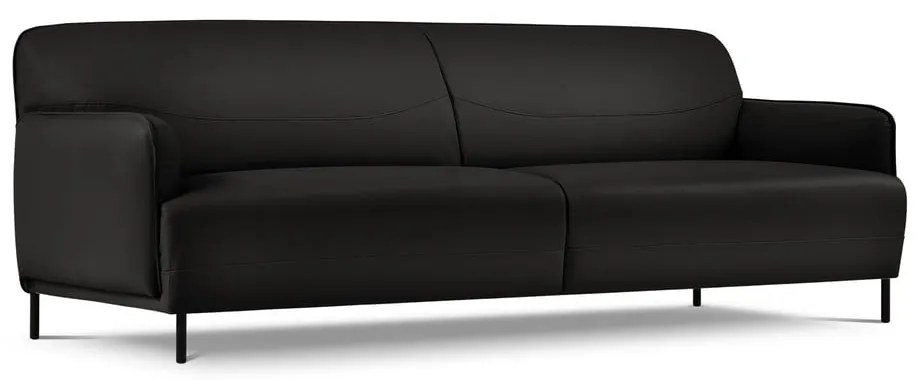 Диван от черна кожа , 235 x 90 cm Neso - Windsor & Co Sofas