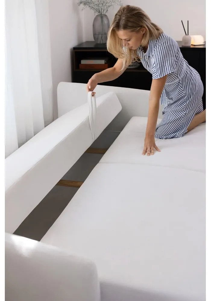 Кафяв сгъваем/с място за съхранение диван от рипсено кадифе 215 cm Bjork – Bonami Selection