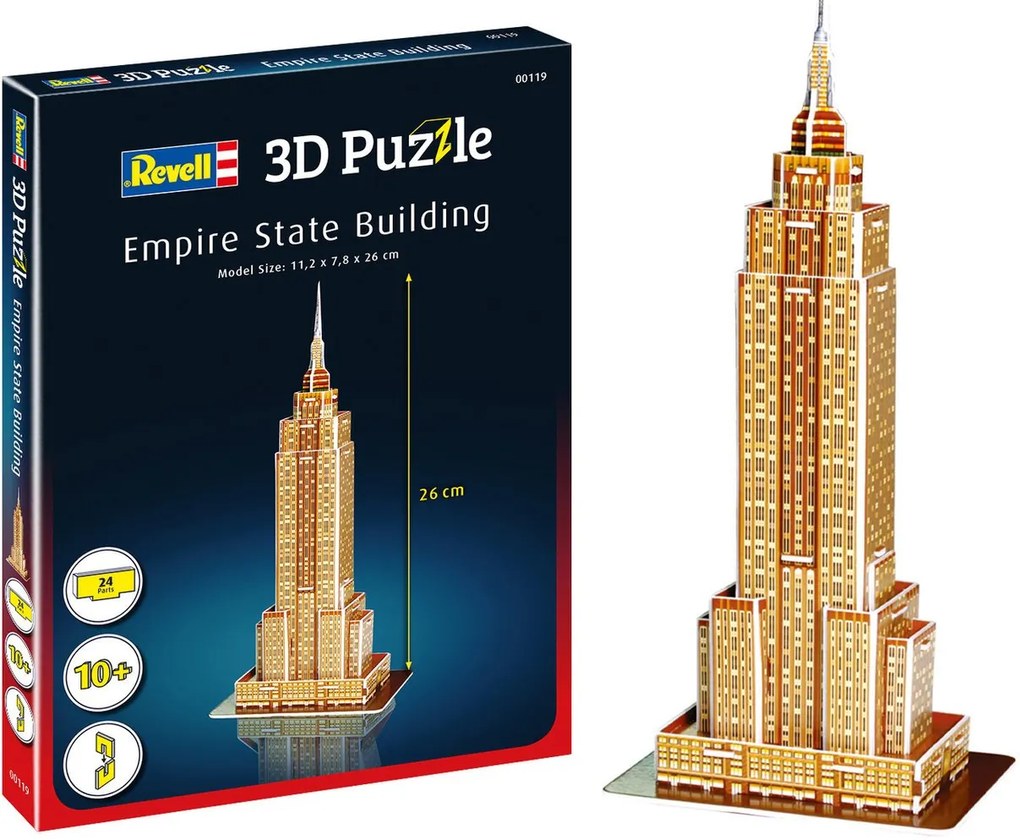 Revell - Пъзел 3D Емпайър Стейт Билдинг R00119