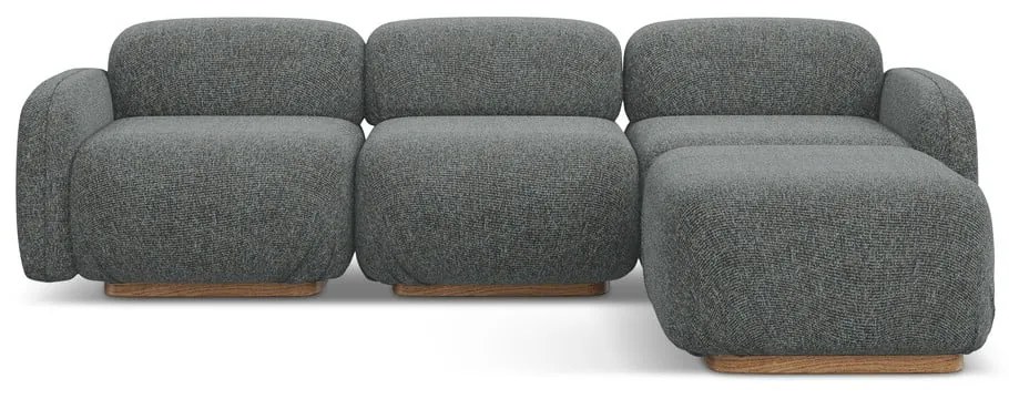 Сив модулен ъглов диван (променлив) Ailani – Makamii