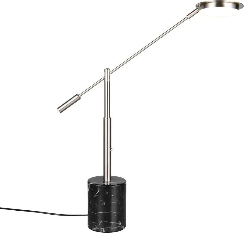 LED настолна лампа в черен и сребрист цвят (височина 65 cm) Fiore – Trio Select