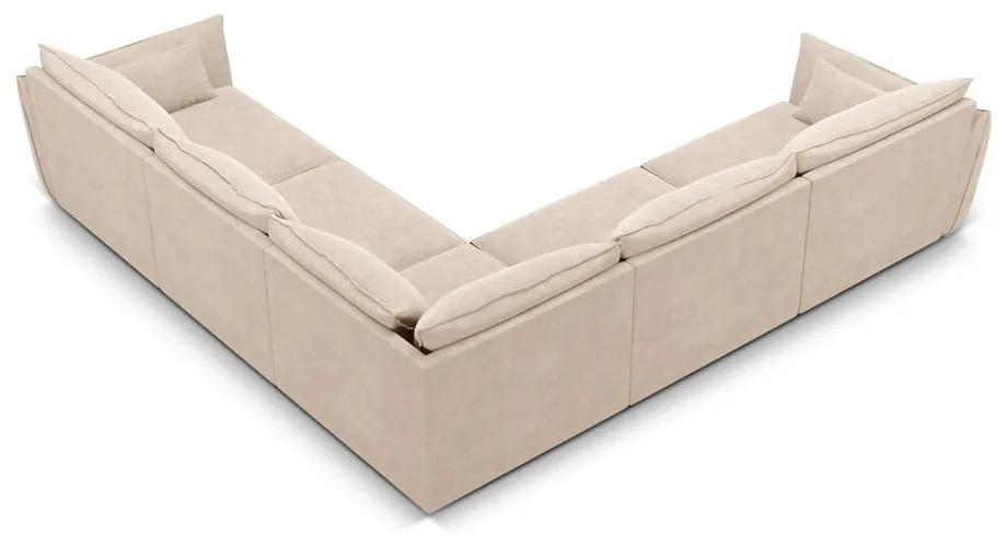 Бежов ъглов диван (променлив) Vanda - Mazzini Sofas