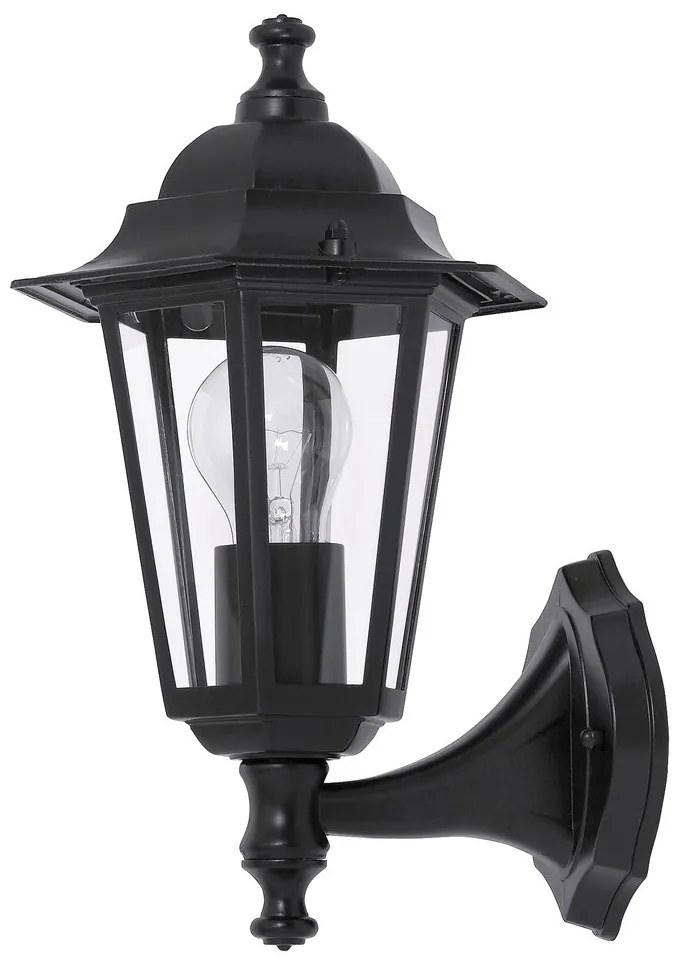 RABALUX 8204 Валенсия стенен фенер, черен, 1х60W - 8204