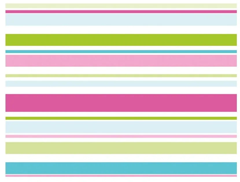 Нетъкан текстил детски тапет 200 cm x 154 cm Bright Stripes – Artgeist