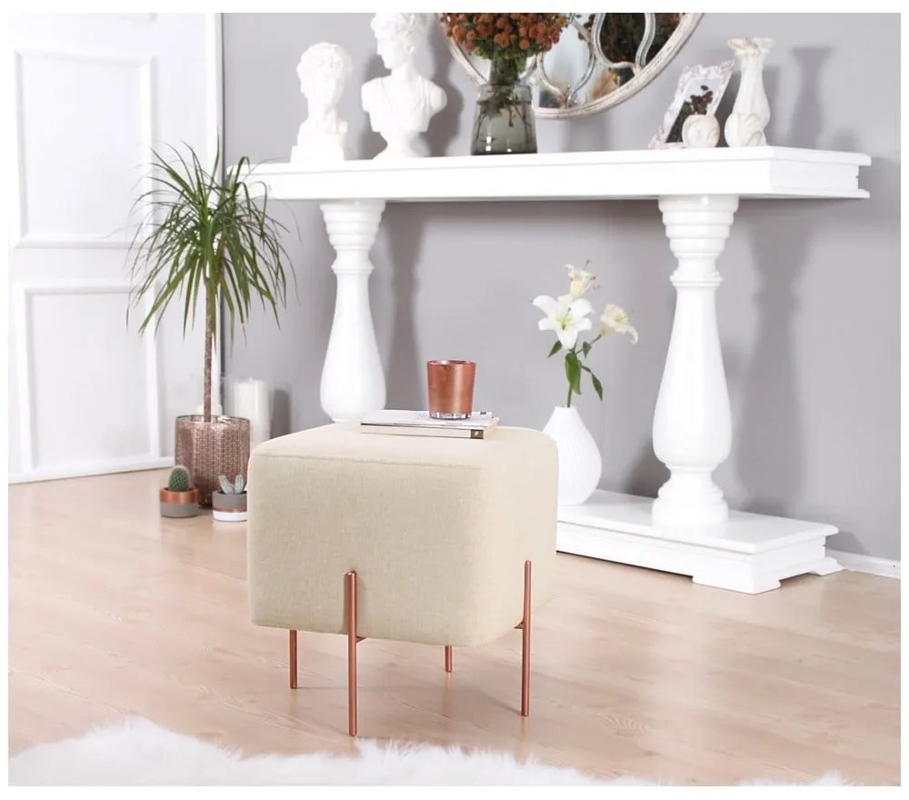 Кремава табуретка Copper – Artie