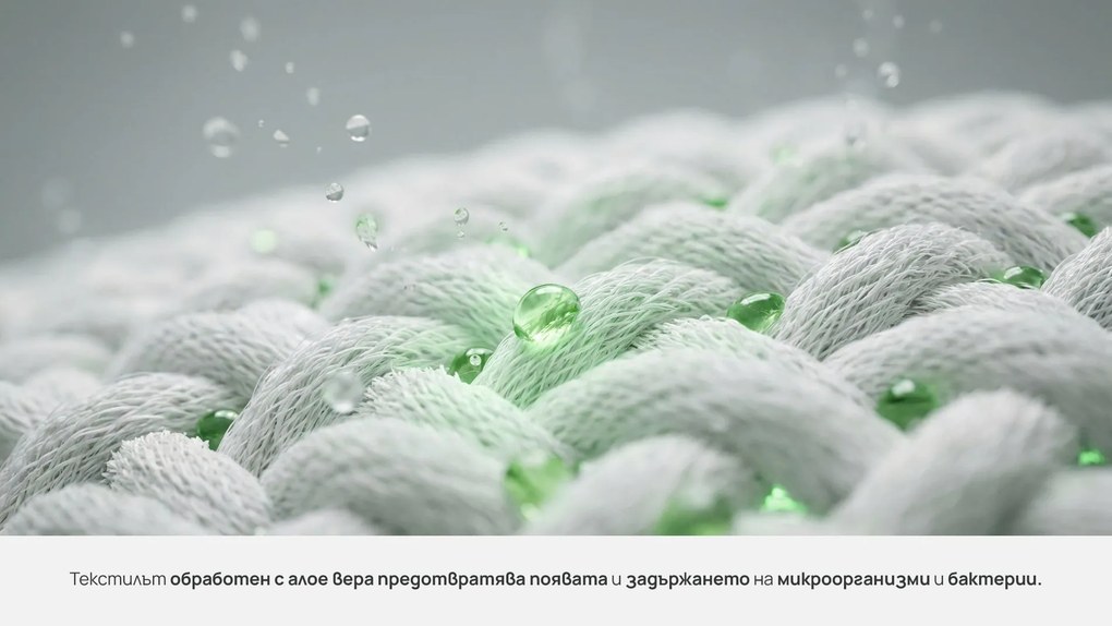 Топ матрак Zymmo, Rona, 144x190x6, Среден към мек, Мемори пяна
