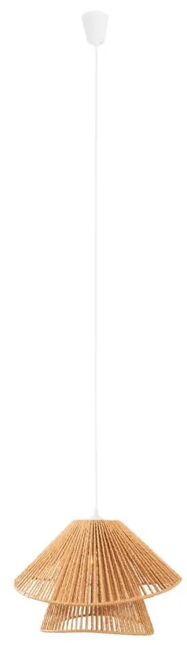 MAXLIGHT P0578 - Пендел AMALFI 1xE27/15W/230V Ø 45 см бежов