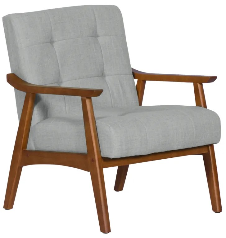 Кресло LEO - орех - сив