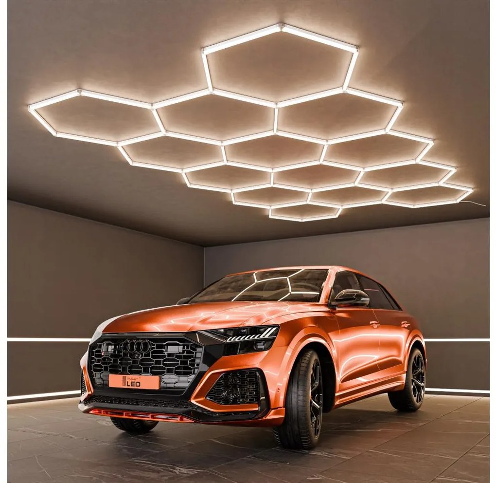 LED таванно осветително тяло LED/426W/85-265V 6500K 484x243 cm CRI 90 IP54 бяло