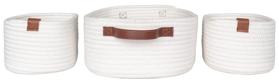 Текстилни кошници в комплект от 3 бр. за баня 35x25x13 cm Jarana – House Nordic