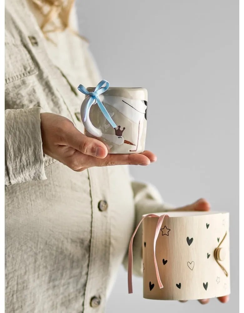 Бежова керамична детска чаша 225 ml Bambino – Bloomingville Mini