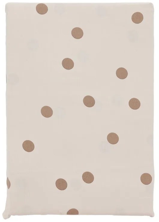 Кафяво единично спално бельо от памучен сатен 140x200 cm Solaris – Södahl