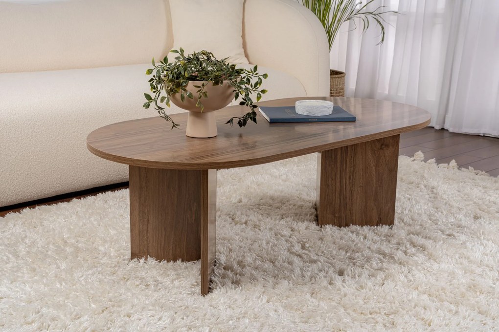 Кафе маса Sable, цвят Орех