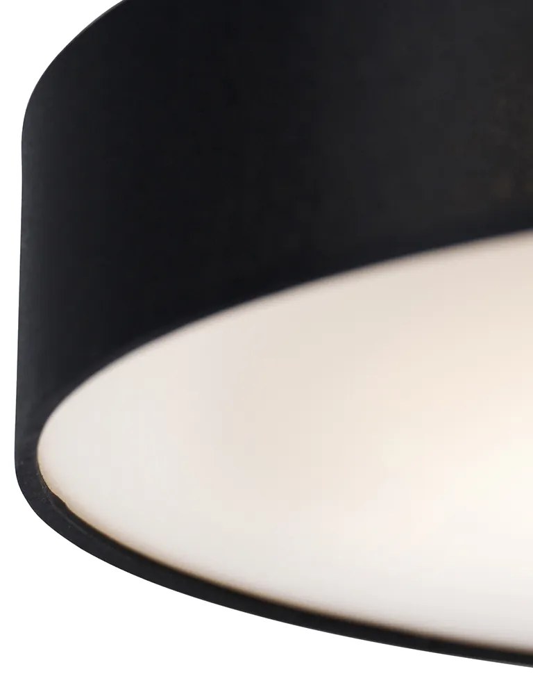 Интелигентен таванен аплик черен 40 см с LED RGB - Taiko