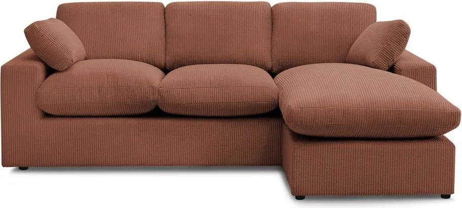 Оранжев ъглов диван от рипсено кадифе Belair – Bobochic Paris