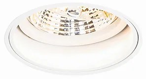 Комплект от 6 модерни вградени спота бял без рамка - Impact 70