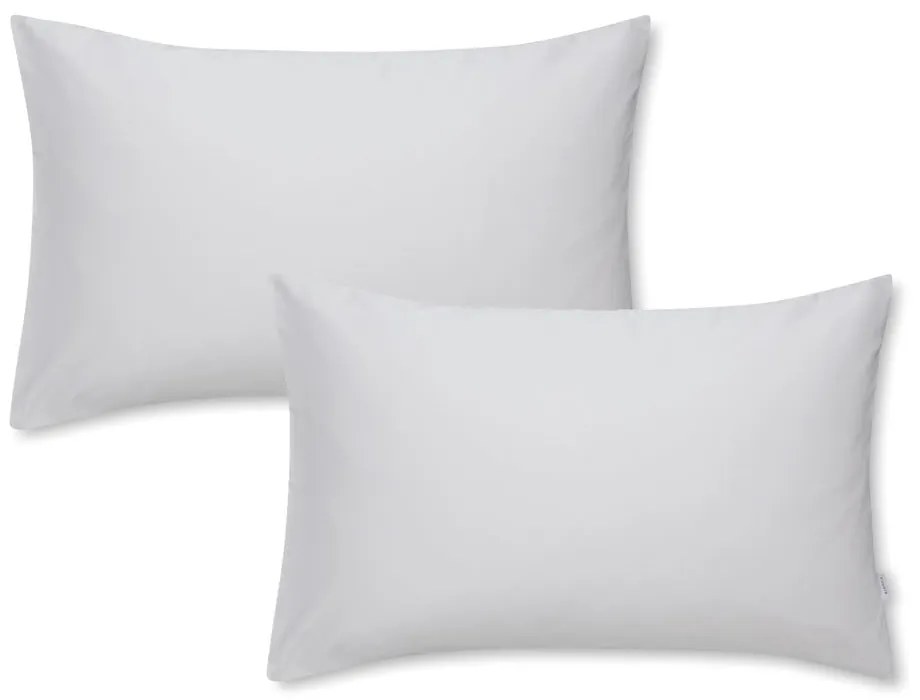 Комплект от 2 сиви калъфки за възглавници от памучен сатен Standard, 50 x 75 cm Cotton Sateen - Bianca