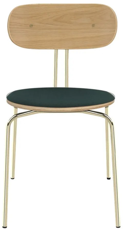 Трапезни столове в тъмнозелено-златисто Curious - UMAGE