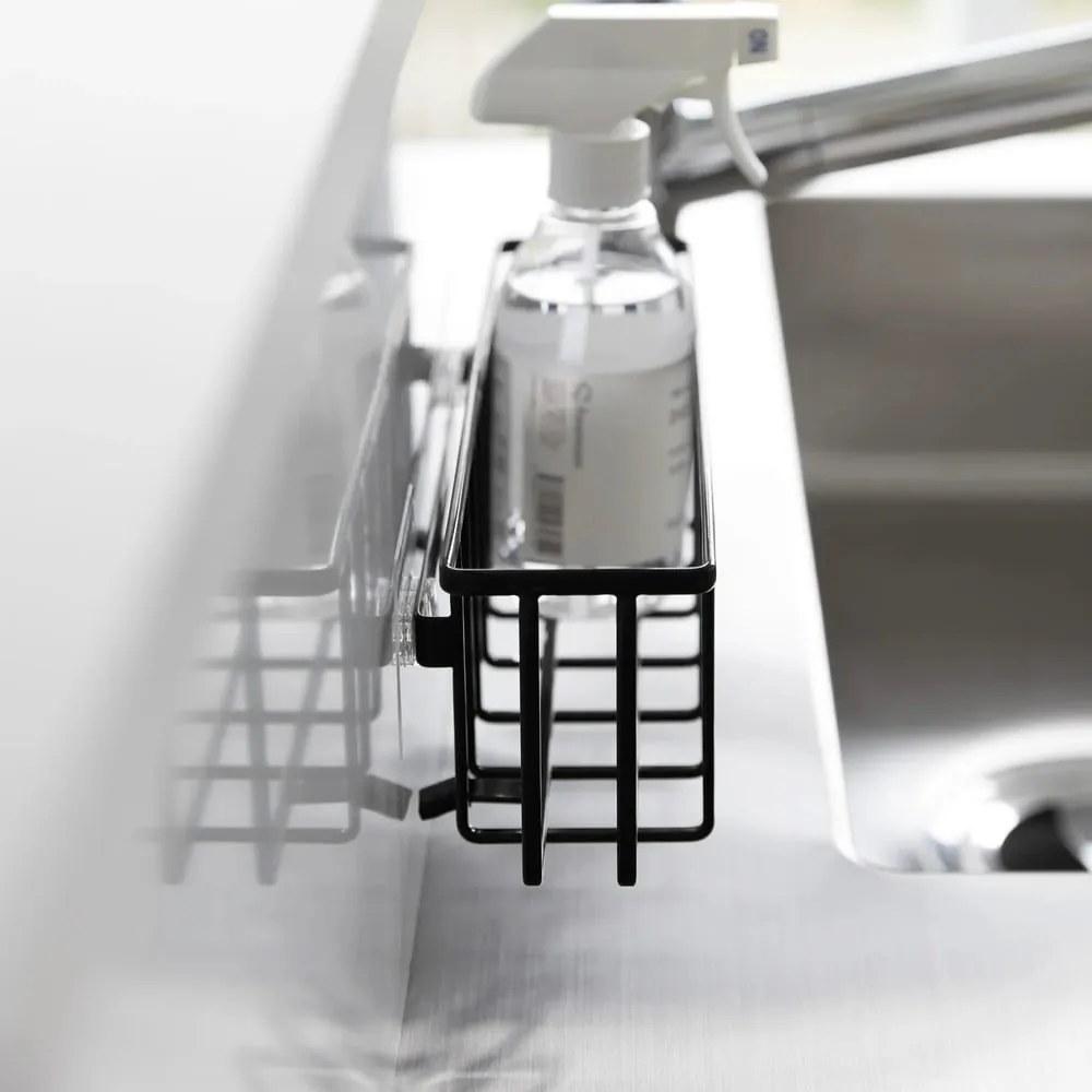 Черна метална стойка за перилни препарати без пробиване Film Hook – YAMAZAKI