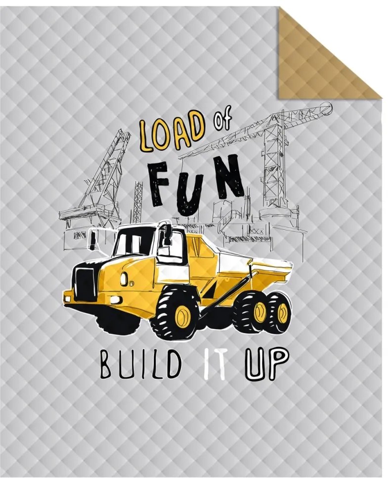 Детско покривало за малки строители Ширина: 170 см | Дължина: 210 см