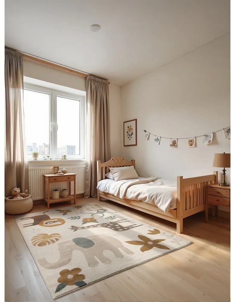 Кремав детски килим 160x235 cm Animal Safari – Hanse Home