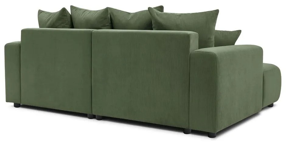 Зелен кадифен ъглов диван Enjoy – Bobochic Paris