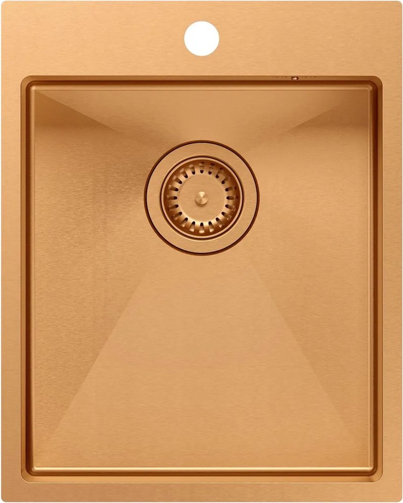 Стоманена мивка RUSSEL 90 COPPER