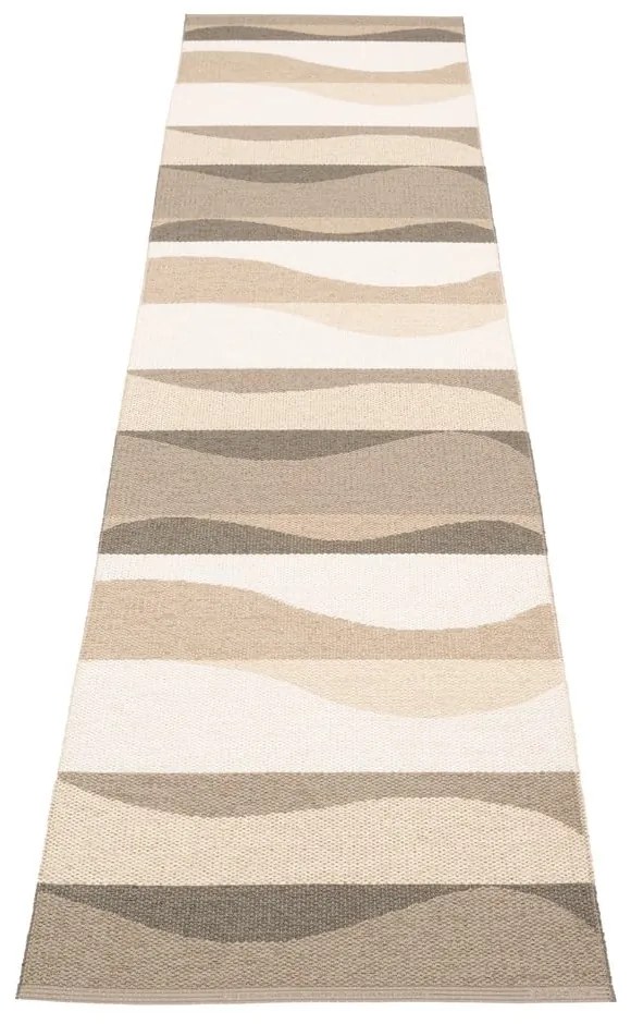 Кафява и бежова пътека за открито и закрито 70x300 cm Urvi Earth – Pappelina