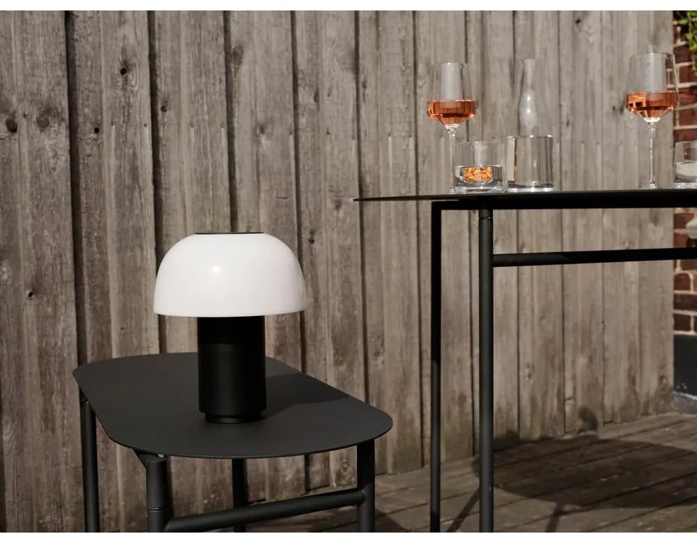 Черна метална кръгла трапезна маса ø 70 cm Disc – Zone