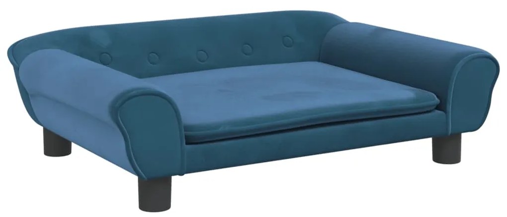 3196400 vidaXL Детски диван, синьо, 70x45x26 см, кадифе