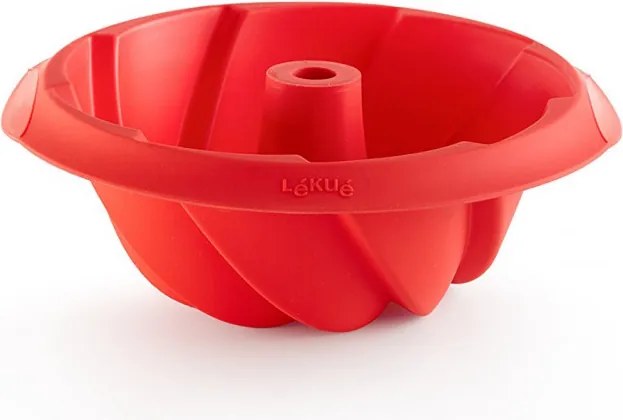Форма за печене Lekue 1009480, Ø22x8 см, 1 л, Платинен силикон, От -60°C до +220°C, Червен